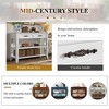 NicBex Antique Console Table with Storage,Wood Entryway Table with 2 Drawers & 2 Tiers Shelves,Foyer Tables for Entryway,Living Room,Hallway - 3 of 4
