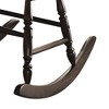 Rubberwood and Plywood Rocking Chair with Spindle Back and Traditional Design for Living Room - 4 of 4