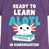 Girls' - Instant Message - Axolotl Ready To Learn In Kindergarten Fitted Short Sleeve Graphic T-Shirt - 2 of 4