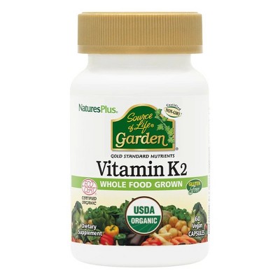 Source Of Life Garden Vitamin K2 by Nature's Plus  -  60 VegCap