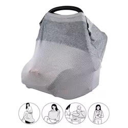 Boppy 4 and More Multi-Use Cover for Baby - Car Seat Canopy/Nursing Scarf/Shopping Cart Cover/High Chair Cover - Pearl