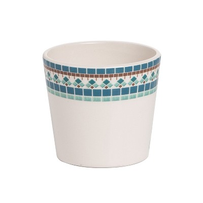 Beachcombers 3" Coastal Kisses Ceramic Tabletop Planter for Greenery Décor