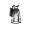 Chloe Lighting Alexa Industrial 1 Light Textured Black Outdoor Wall Sconce 12" Tall - 2 of 4