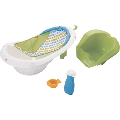 Fisher price 4 in 1 Sling n Seat Tub Baby To Toddler Bath With 2 Toys Pacific Pebble Target