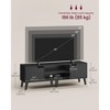 TV Stand for 65 Inch TVs, 147 cm Media Console with Adjustable Shelf & Cable Holes, Entertainment Center for Living Room, Ebony Black - 4 of 4