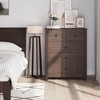Senfot Black Dresser for Bedroom, Wood Dresser Organizer, 5 Drawer Dresser with Deep Space - 2 of 4
