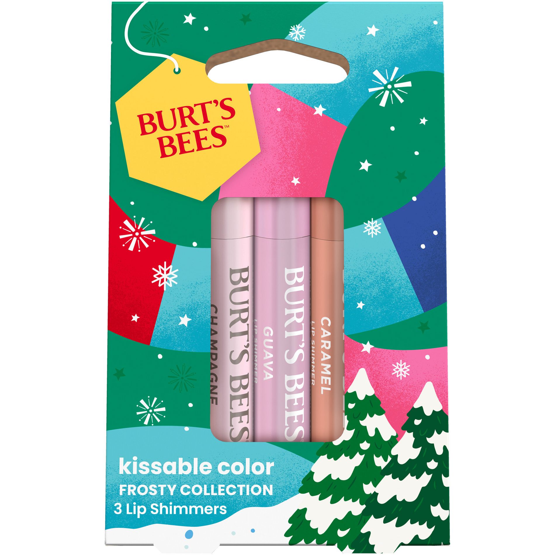 Burt's Bees Kissable Color Lip Balm Gift Set - Frosty - 3pc