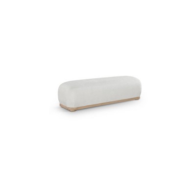 Meridian Furniture,Calum Chenille Fabric Bench