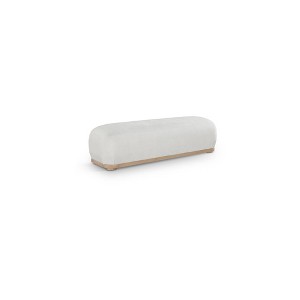 Meridian Furniture,Calum Chenille Fabric Bench - 1 of 4