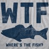 WTF Wheres The Fish Adult Hoodie Funny Fishing Acronym Fishermen Joke Hooded Sweatshirt - Crazy Dog Hoodie - 2 of 4