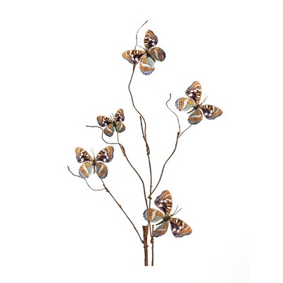 Melrose Wire Butterfly Spray (Set of 6)