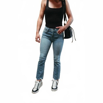 Women's Meet Me Downtown Cropped Flare Jeans - Ceros