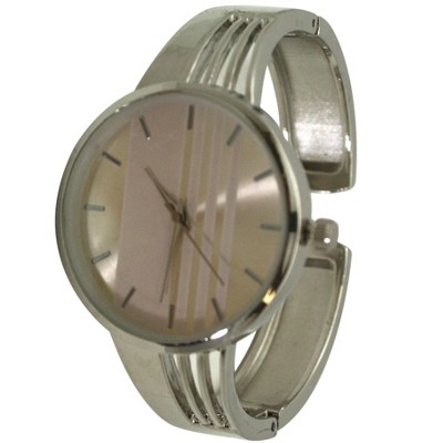OLIVIA PRATT MODERN STRIPED DESIGN BANGLE WATCH