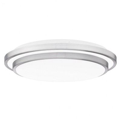 Quoizel Lighting Irving 1 - Light Flush Mount in  Brushed Aluminum