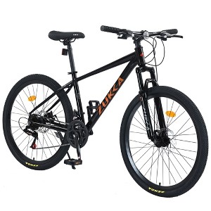 Okak 26IN Adult Bike with 24 Speed and Suspension Fork, Mountain Bike with KENDA Tires and Disk Brake, Fat Tire Bike for Men and Women - 1 of 4