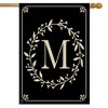 Briarwood Lane Classic Monogram Letter M House Flag Double-Sided 28" x 40" - 2 of 4