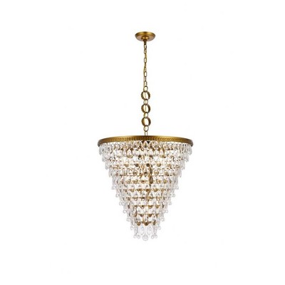Elegant Lighting Nordic 7 - Light Chandelier in  Brass