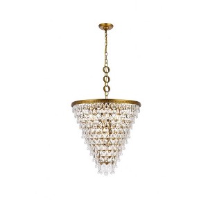 Elegant Lighting Nordic 7 - Light Chandelier in  Brass - 1 of 3