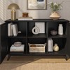 Plank+Beam Mid Century Modern Solid Wood Sideboard with 2 Doors, 49" TV Stand for Living Room - 4 of 4