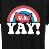 Women's - Instant Message - USA Yay Short Sleeve Graphic T-Shirt - 2 of 4