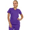 Medichic Women's Medical Scrubs Set- V-Neck with Flare Pant - 3 of 4