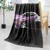 Vintage Purple Sports Car Print Flannel Throw Blanket - Soft, Reversible & Machine Washable for All Seasons - Perfect for Bed, Sofa, Camping - 2 of 4