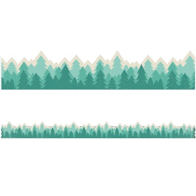 Eureka Adventurer Trees Extra Wide Deco Trim, 37 Feet (Pack of 6)