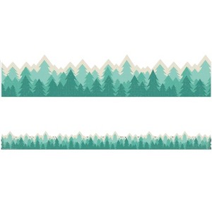 Eureka Adventurer Trees Extra Wide Deco Trim, 37 Feet (Pack of 6) - 1 of 1