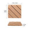 Plastic Composite Deck Tiles Set of 35pcs, Composite Decking Resist Rust, Water, Weather, Easy to DIY & Maintain - 2 of 4