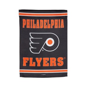Embossed Suede, Philadelphia Flyers Double Sided Indoor Outdoor Decor 18" x 12.5" - 1 of 4