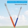 Unique Bargains Stainless Steel Extendable Portable Guide Handheld Flag Pole 4 Pcs - 3 of 4