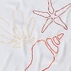 Women's Coastal Pattern Scarf - A New Day™ Orange - 3 of 3