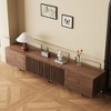 Luck Live  TV Stand Media Entertainment Center, metal frame tv cabinet for tvs up to 100 inch - 3 of 4