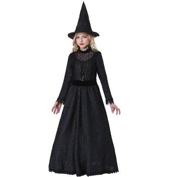 HalloweenCostumes.com Deluxe Dark Witch Costume for Girls