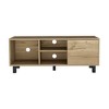45.3" Manufactured Wood Rectangular TV Stand with 3 Shelves, 1 Cabinet and Large Open Shelf for Living Room and Bedroom - 4 of 4