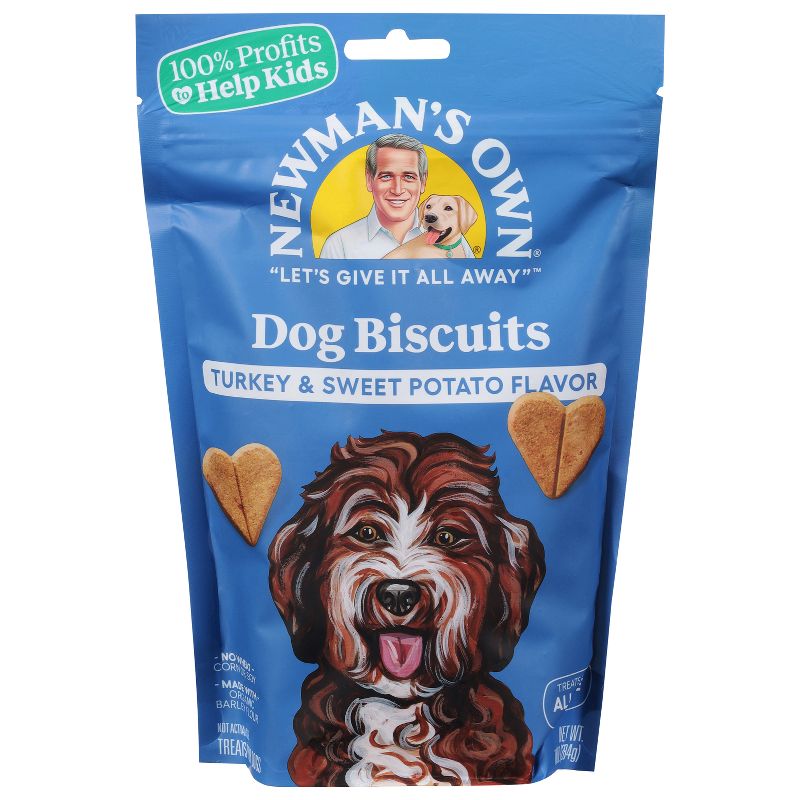 Newman&#39;s Own Turkey &#38; Sweet Potato Biscuits Dog Treat - 10oz, 1 of 10