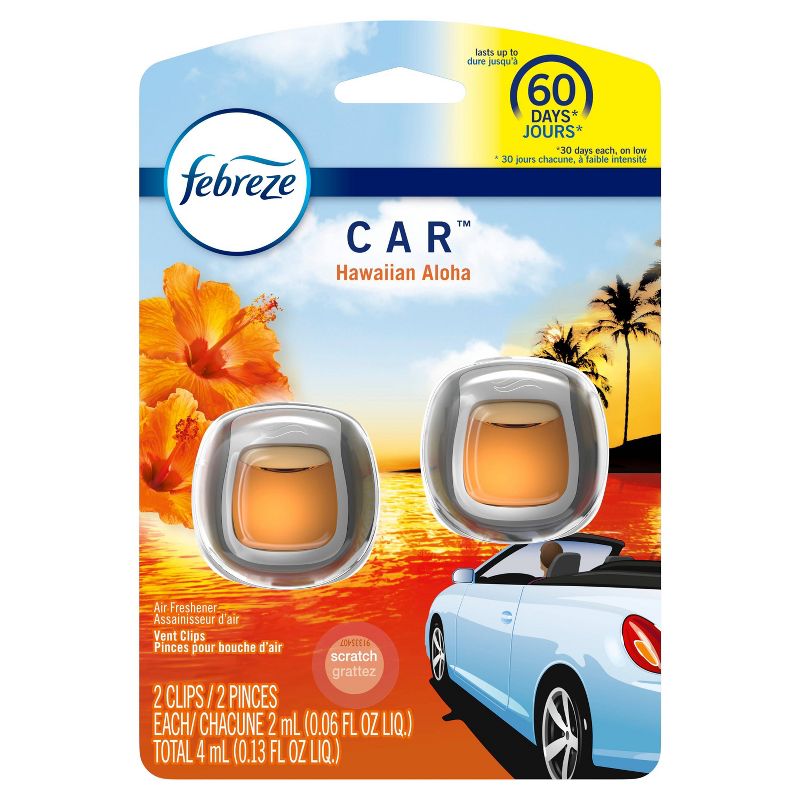 Febreze Car Air Freshener - Hawaiian Aloha - 0.13oz, 1 of 10