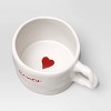 13 fl oz Stoneware Organic Amor with Heart Decal Inside of Mug - Threshold™ - image 4 of 4