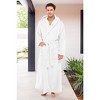 ADR Men's Robe, Plush Fleece Hooded Bathrobe Man, Long Warm Cozy Bath Robe Man - 2 of 4