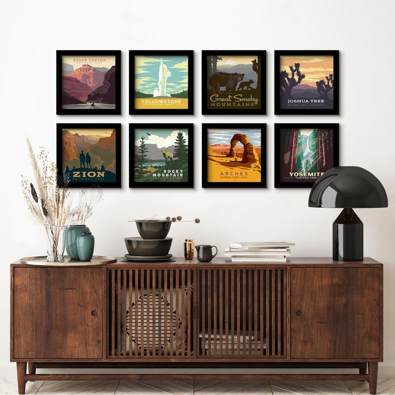 Americanflat Vintage Botanical Retro National Parks - 8 Piece Gallery Art Print Set By Anderson Design Group, 6 of 7
