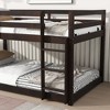 NicBex Twin/Twin Rubber Wood Bunk Bed with Safety Guardrails&Ladder,Grounded-Level Bunk Bed for Kids,Upper&Bottom Bed Platforms,400lbs Max - 4 of 4