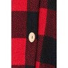 Women's Full Size Plaid Button Front Hooded Shirt - HEIMISH USA - 4 of 4