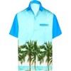 HAPPY BAY Mens Hawaiian Short Sleeve Button Down Shirt Men's Hawaii Shirts Boho Vacation Casual Summer Beach Shirts for Men Funny - 3 of 4