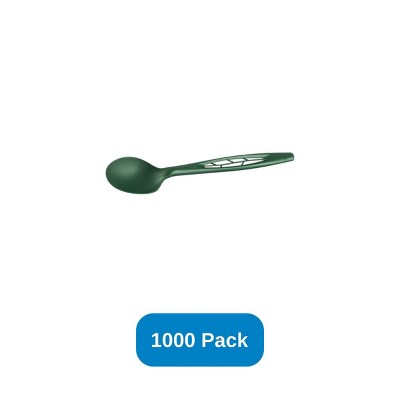 Inno-Pak 6.5" Compostable Spoon Bulk Pack Green - Case of 1000