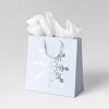 Snowflake on Blue Large Square Christmas Gift Bag - Wondershop™ - 2 of 3