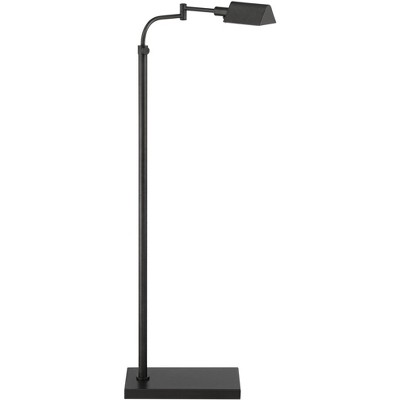 Classic Dark Bronze Adjustable Pharmacy Floor Lamp with Swing Arm