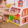 Melissa & Doug First Play Slide, Sort & Roll Wooden Activity Barn with Bead Maze, 6 Wooden Play Pieces - image 2 of 4