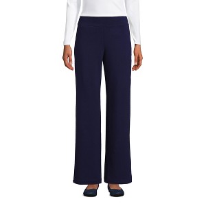 Lands' End Women's Starfish High Rise Wide Leg Pants - 1 of 4