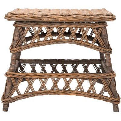 Sora Natural Wicker 24" Square Accent Table