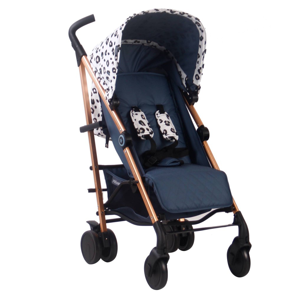 Your Babiie Mawma By Snooki Corinthia Lightweight Stroller Rose Gold Leopard